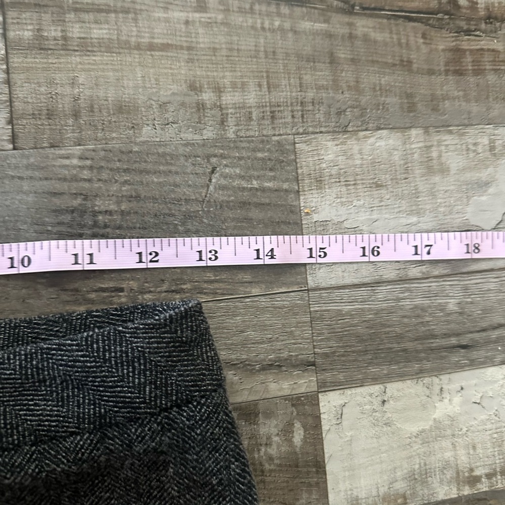Vintage Black and Grey Ann Taylor Women’s Wool Tailored Pants/Trousers Size 4 - Picture 6 of 7